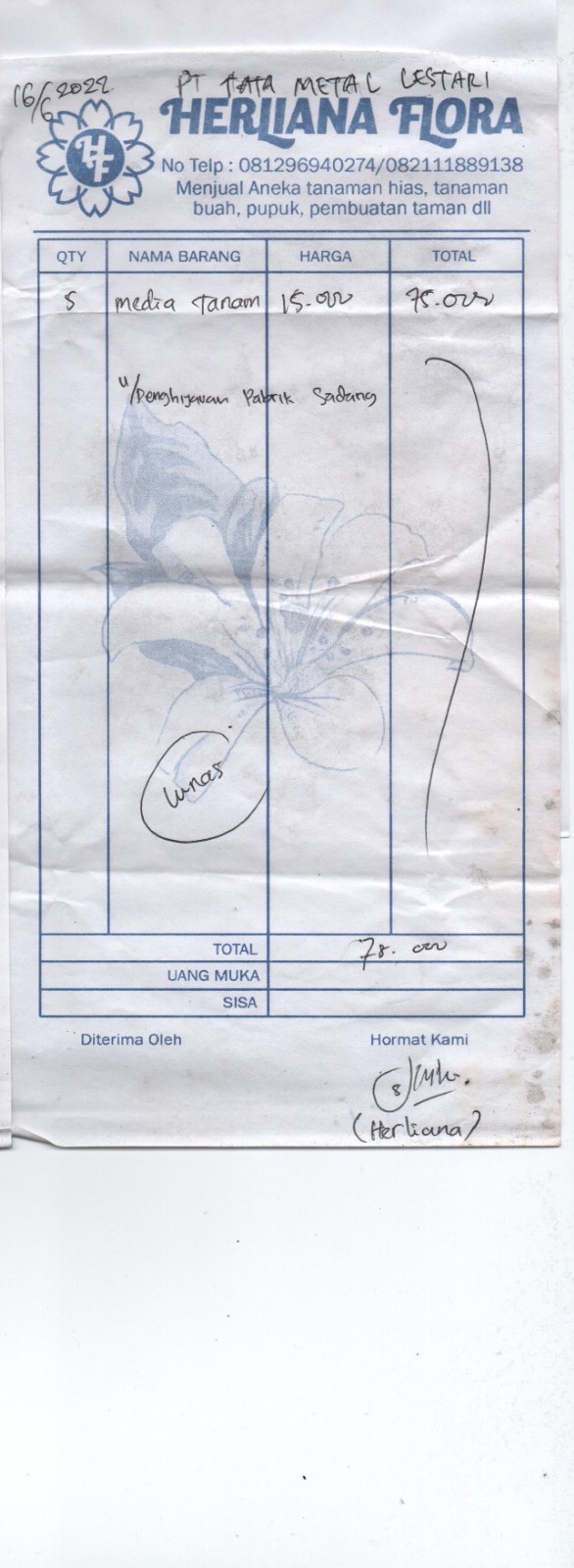 TML - Penyediaan tanaman untuk penghijauan pabrik oleh HERLIANA FLORA